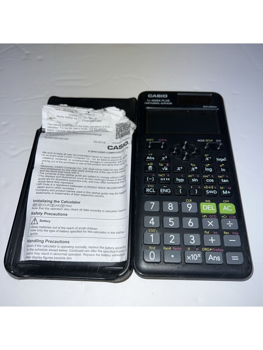 Casio fx-300ES Plus Scientific Solar Calculator Natural V.P.A.M.